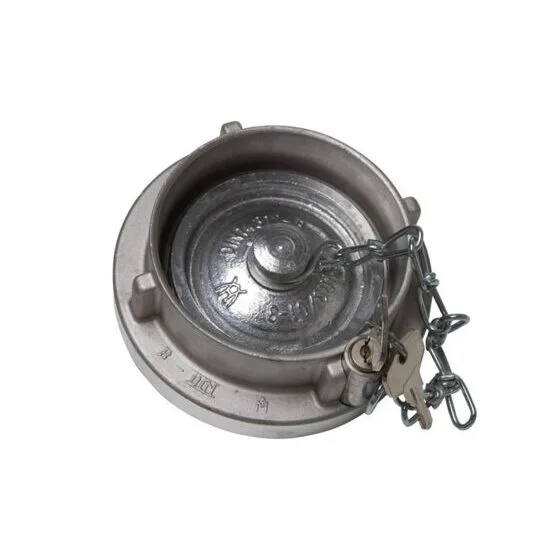 Blindkupplung mit Schloss, Aluminium, STORZ-System
