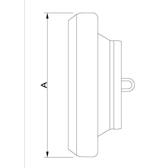 Blinddeckel Mutterteil, Chromstahl, BAUER-System