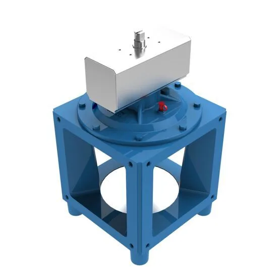 Vierwege Flanschhahn pneumatisch