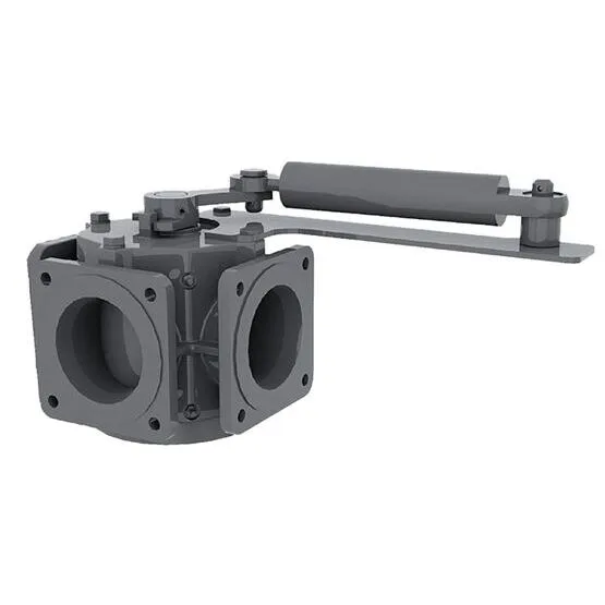 Vierwegehahn doppelwirkend hydraulisch