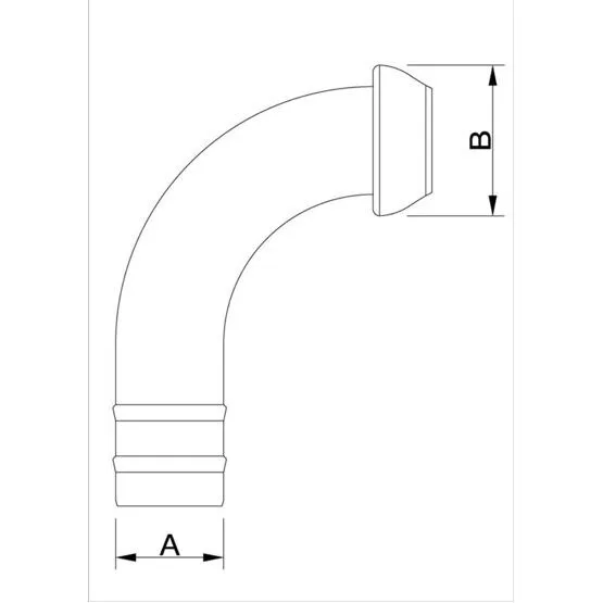 Spülstutzen 90° Vaterteil PERROT-System