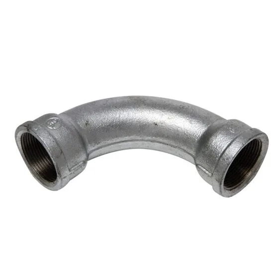 Bogen 90° lang 2 (G1) TEMPERGUSSFITTING-System
