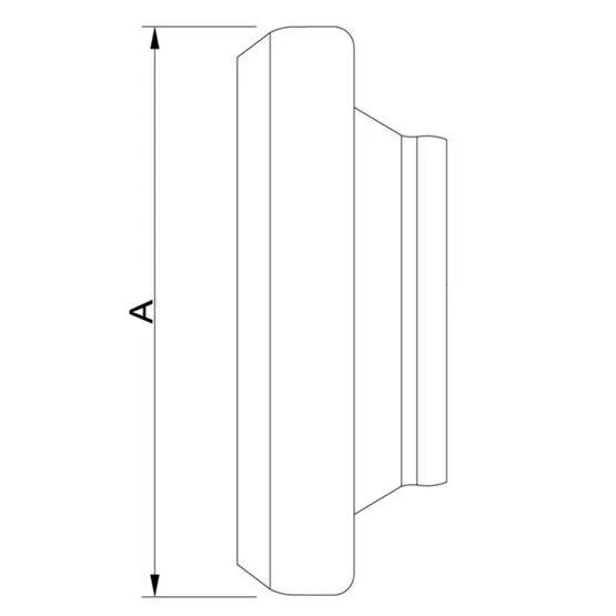 Blinddeckel Mutterteil, Stahl schwarz, BAUER-System