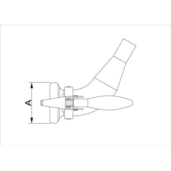 Anschlussbogen 60° Mutterteil PERROT-System