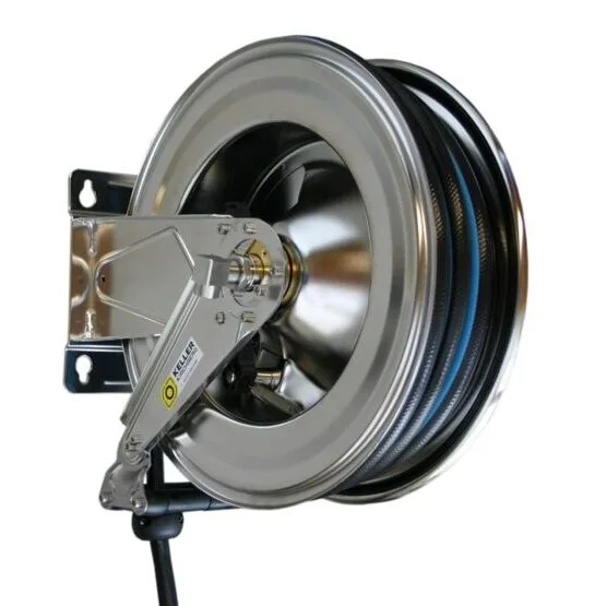 INOX Abdampfschlauchaufroller