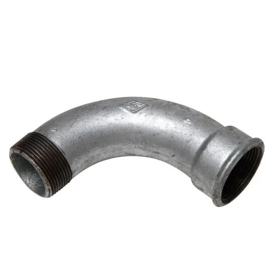 Bogen 90° lang 1 (G4) TEMPERGUSSFITTING-System