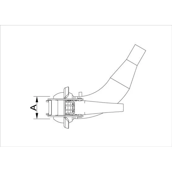 Anschlussbogen 60° Vaterteil BAUER-System