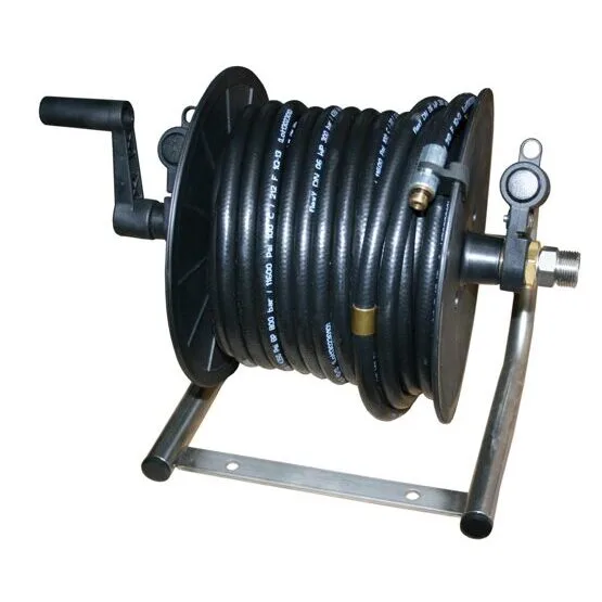 Schlauchaufroller mit Rohrreinigungsschlauch Flexy