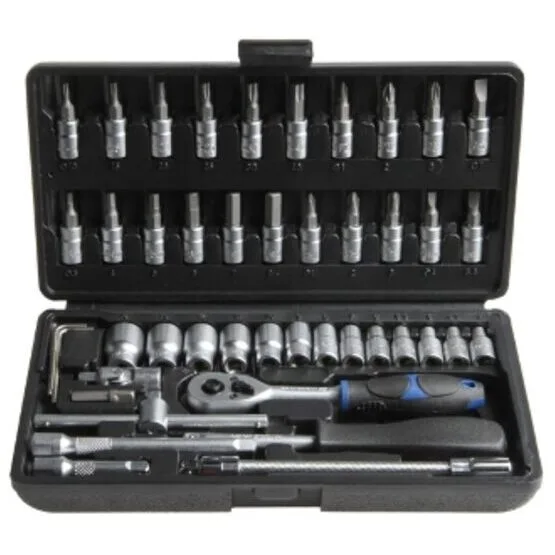 Steckschlüsselsatz 1/4", 46-teilig
