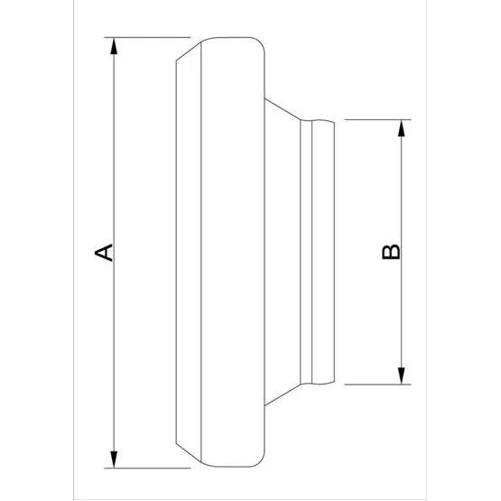 Mutterteil, Stahl schwarz, BAUER-System