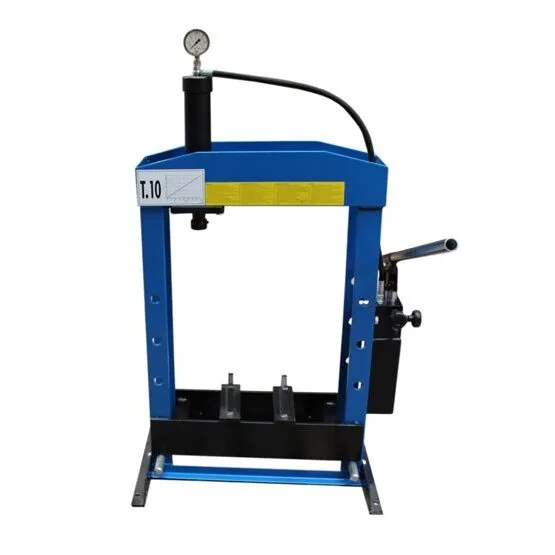Werkstattpresse 10t mit V-Prismen