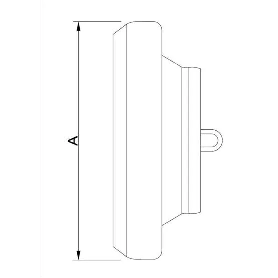 Blinddeckel Mutterteil, Stahl verzinkt, BAUER-System