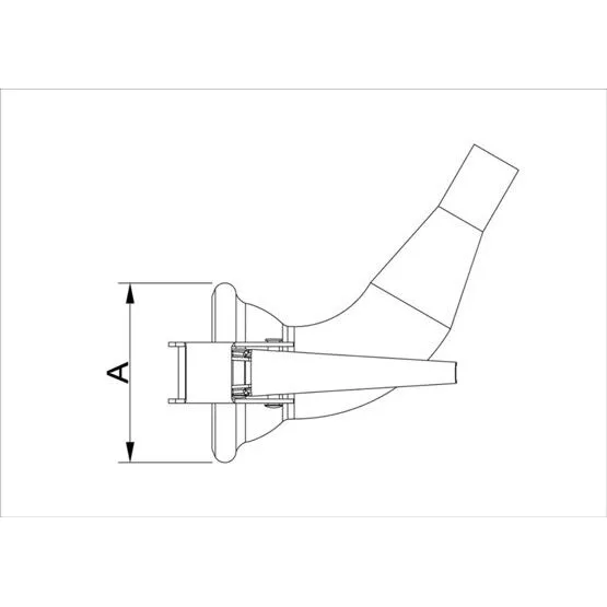 Anschlussbogen 60° Mutterteil ITAL-System