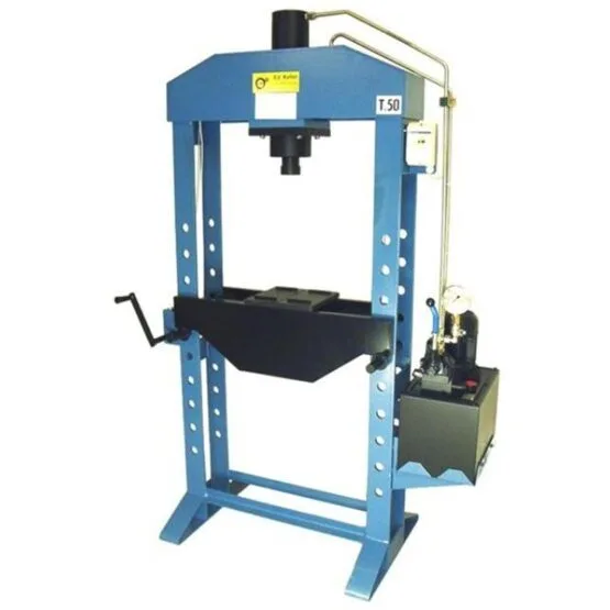 Werkstattpresse 50t mit V-Prismen